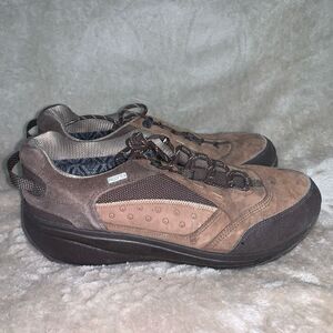 Joya Mens Sz 12.5 Ortholite Leather Shoes Vertigo PTX Brown Rubber Soles Medical